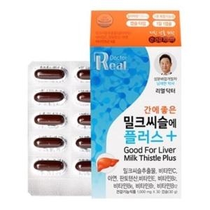  리얼닥터 간에 좋은 밀크씨슬에 플러스 1000mg 30캡슐 [4개]