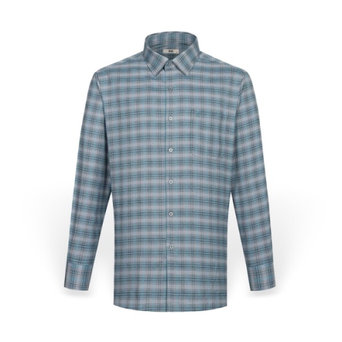 닥스 남성 기모 이지케어 스몰체크 캐주얼 셔츠 레귤러핏_DLW3SHCL114E1_이미지