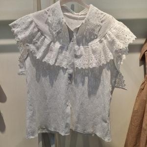 SOOS HC36 레이스카라프릴블라우스 S252BBL567