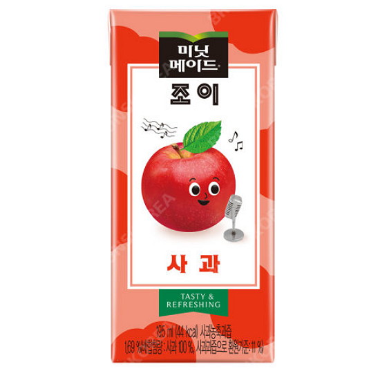 코카콜라음료 미닛메이드 조이 사과 195ml (1개)_이미지