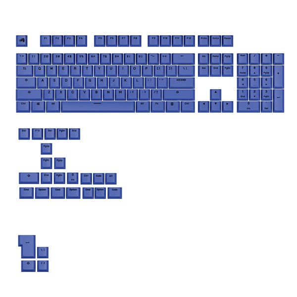 글로리어스 GPBT Basics 키캡 세트 (Mana Blue)_이미지