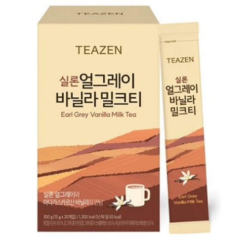 티젠 실론 얼그레이 바닐라 밀크티 20개입 (8개)_이미지