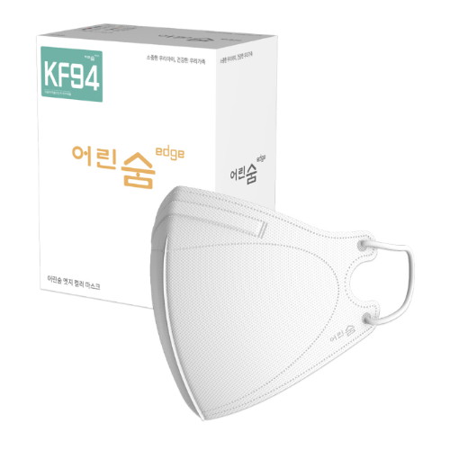 엣지 황사방역마스크 소형 KF94 새부리형 화이트 1개 30개입