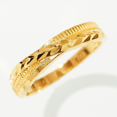 도로시 순금 레이어 컷팅 반지 3.75g (1개)_이미지