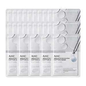 AHC 브라이트닝 앱솔루트 리턴 솔루션 순면 마스크