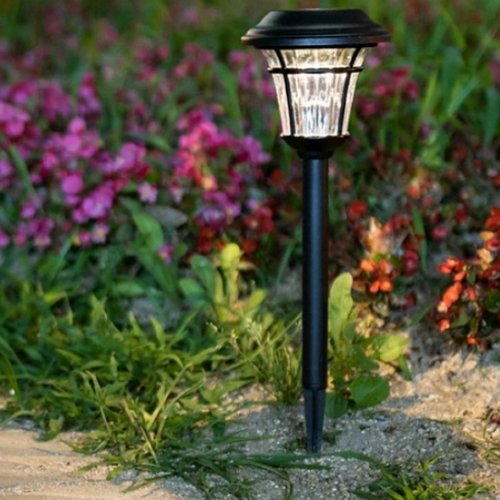 라이트컴 COMS LED 태양광 원형 웜화이트 정원등_이미지