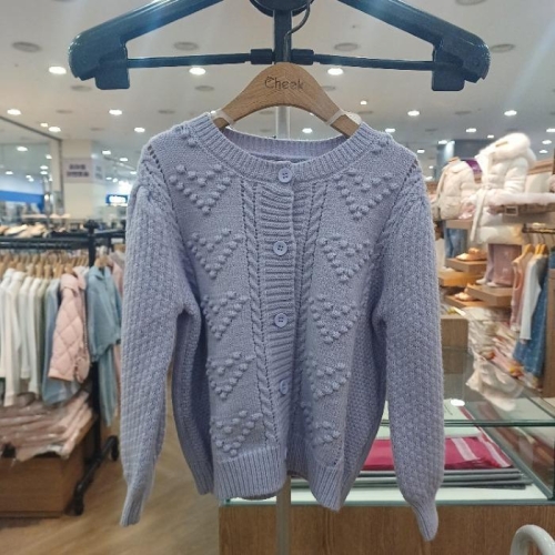 치크 sh06 하트 라벤더 가디건 CKCK2622G_이미지
