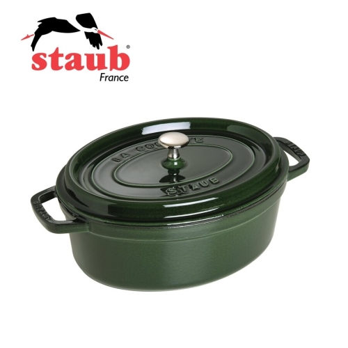 스타우브 오벌 꼬꼬떼 바질그린(ST102385) (31cm)