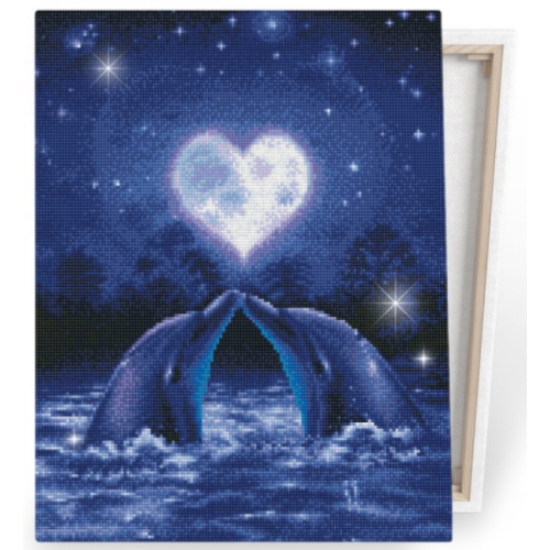 아이러브페인팅 러브문 돌핀 보석십자수