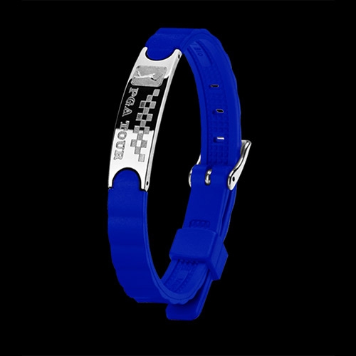 피지에이투어 스포츠실버 건강팔찌 (블루)