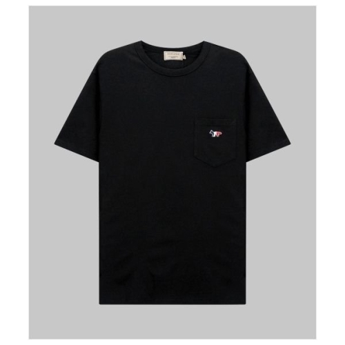 II TEE-SHIRT TRICOLOR FOX PATCH FM00120KJ0010-BKP199 트리컬러 폭스 패치 포켓 반..