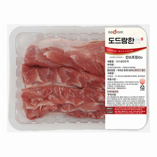 도드람푸드 도드람한돈 등심꽃살 구이용 500g (1개)