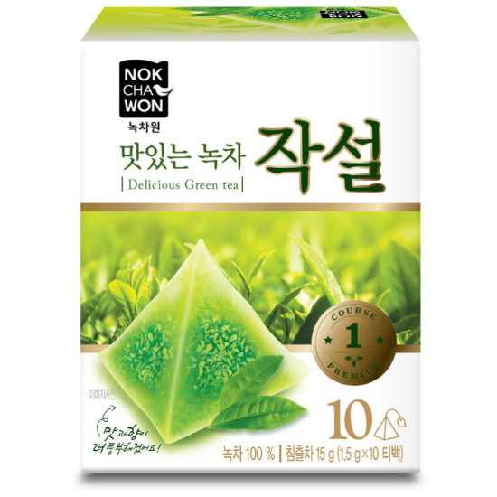 녹차원 맛있는 녹차 작설 삼각망 10티백 (10개)_이미지
