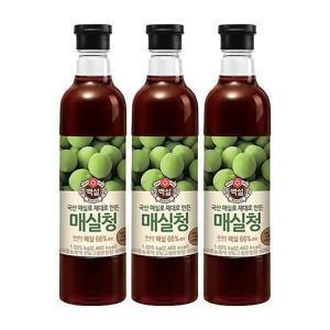 CJ제일제당 백설 매실청 1.025kg (3개)_이미지