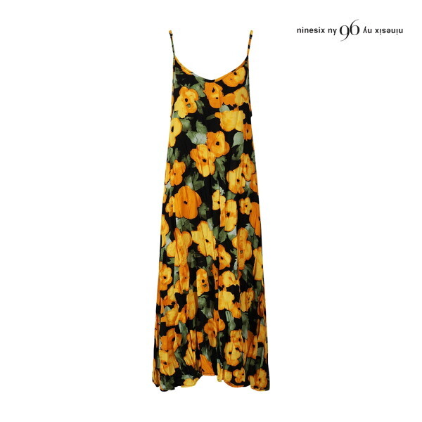 여성 빅 플라워 뷔스티에 원피스 NQ4OP005M0