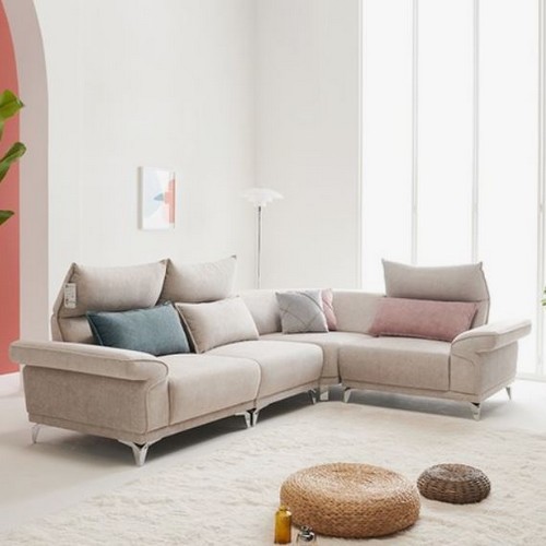 보루네오하우스 라보떼 론W 코너 조야 패브릭 소파 4인용