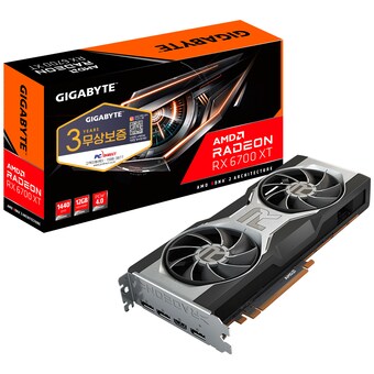 GIGABYTE 라데온 RX 6700 XT D6 12GB 피씨디렉트