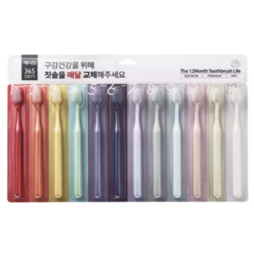 메디안 성인용 365 DAYS 칫솔 (12개)_이미지