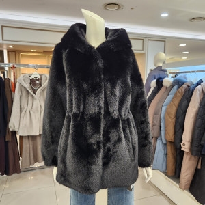 신원 베스띠벨리 페이크퍼후드무스탕자켓BLJZY8130BK-BP