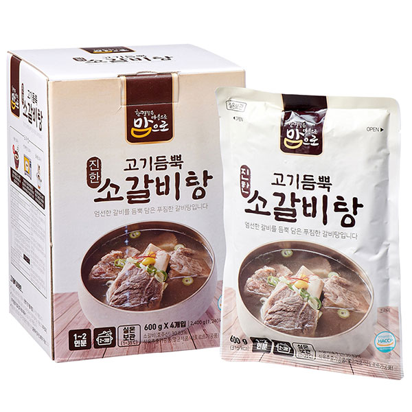 도야지식품 맘으로 고기듬뿍 진한 소갈비탕 600g (4개)_이미지