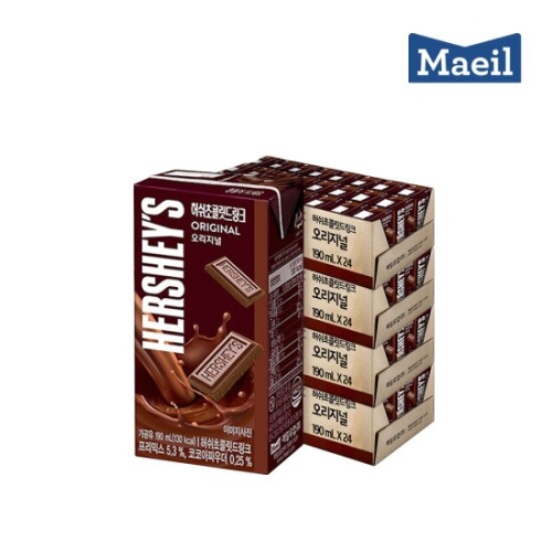 매일유업 허쉬 초콜릿 드링크 190ml (120개)_이미지