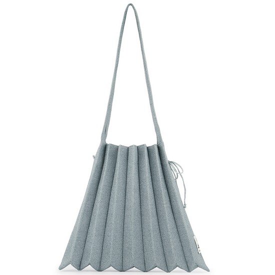 Lucky Pleats Knit M Starry (Dusty Blue)