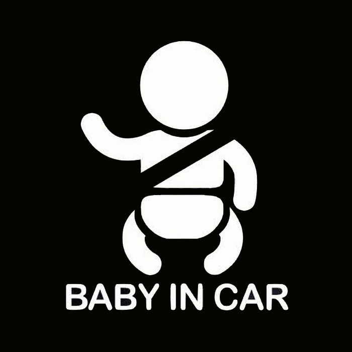 프리스타일 안전밸트 Baby in car 커팅 (120x145mm)_이미지