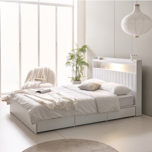 트리플 벨로스 수납형 LED침대 SS (매트별도)_이미지