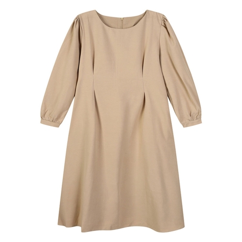 미도컴퍼니 반에이크 스윗라운드넥 핀턱 원피스_VB3YOPQ303Z