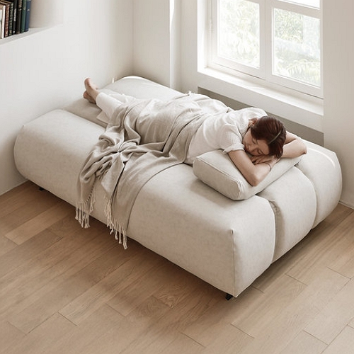 라자가구 루나 접이식 패브릭 소파베드 3인용_이미지