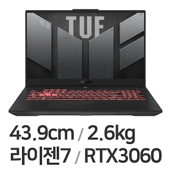 <b>ASUS</b> <b>TUF</b> <b>Gaming</b> <b>A17</b> FA707RM-HX015 WIN10 32GB램