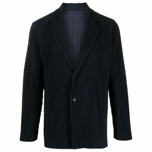 포맨 플리세 이세이 미야케 남성 노치드 라펠 플리츠 블레이저 HP39JD401 22096599_이미지