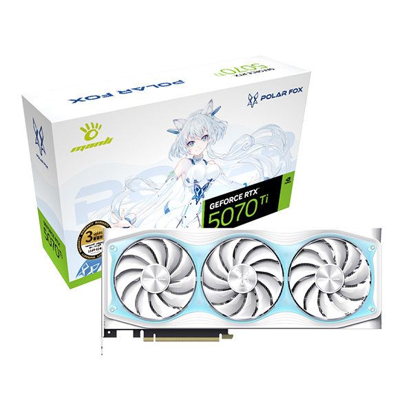 MANLI 지포스 RTX 5070 Ti Polar Fox OC D7 16GB 인텍앤컴퍼니이미지입니다. 누르면 해당 게시물로 새창이동합니다.