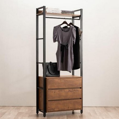 삼익가구 모더니크 3단 서랍형 시스템 드레스룸 옷장 800_이미지