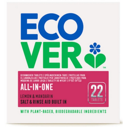 에코버 올인원 식기세척기세제 타블렛 22개 440g 해외구매 (1개)_이미지