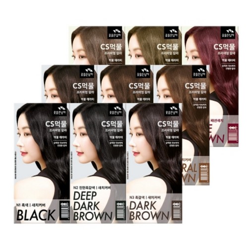 꽃을든남자 CS 먹물 프리미엄 컬러 크림 (3개)_이미지