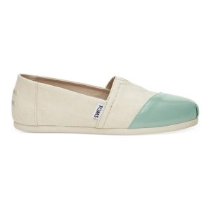 TOMS 신발 내추럴 캔버스 터코이스 페이턴트 클래식 여성용 TMS171WAP09_이미지