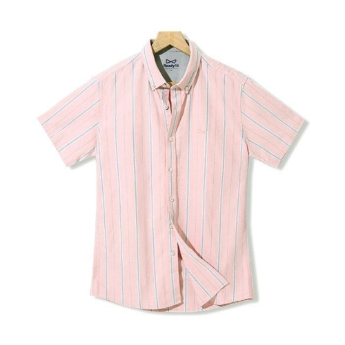 세정 인디안 BZ1GG400_49 그레이ST 핑크 반팔남방셔츠 반팔셔츠