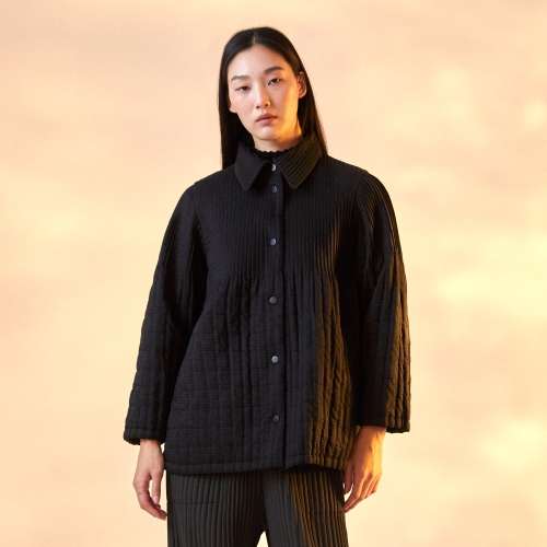 플리츠미 스타필드 고양 하운드투스 퀼팅 셔츠 누비 자켓_PPJKW024020_이미지