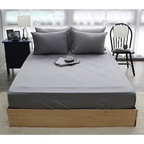 아망떼 미드나잇 60수 사틴 홑겹 매트리스커버 (슈퍼싱글 SS)_이미지