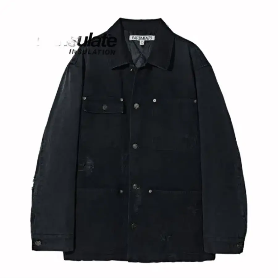 �ĸ�Ƽ���� 3M Thinsulate VTG Washed Chore Jacket Black 2752279