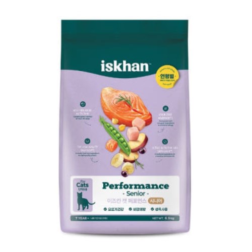 우리와 이즈칸 캣 퍼포먼스 시니어 6.5kg (1개)