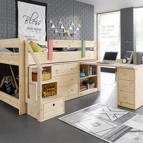 디오 원목 책상서랍 벙커침대 SS