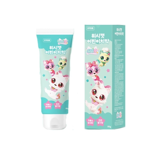 그린원일 위시캣 어린이치약 딸기향 80g (1개)_이미지