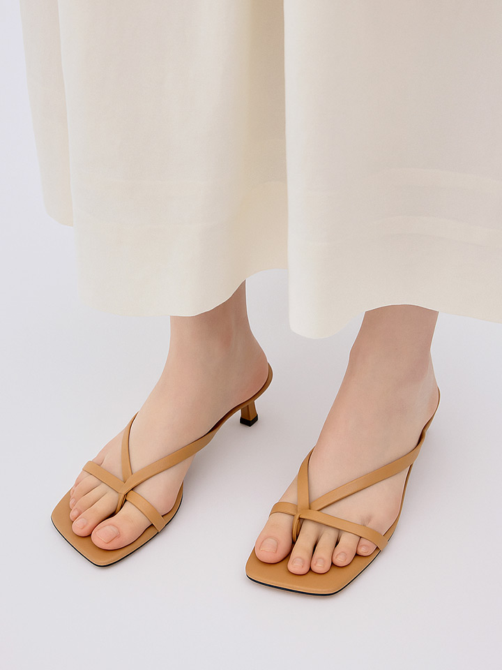 슈펜 스트래피 샌들뮬 3cm HPWWIFS611