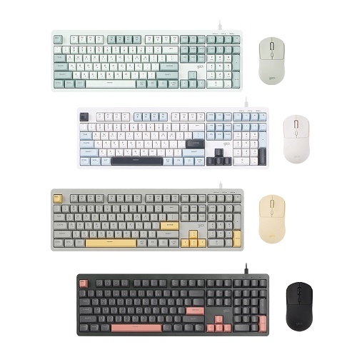 지클릭커 OPK115 키보드 마우스 세트 (머큐리핑크)_이미지