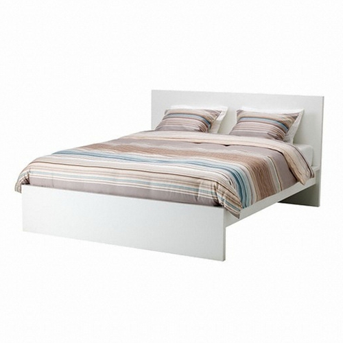 이케아 MALM 침대 화이트 Q (매트별도)_이미지