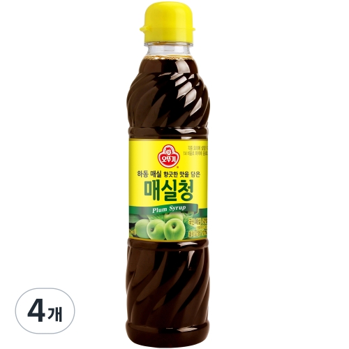오뚜기 요리 매실청 660g 4개