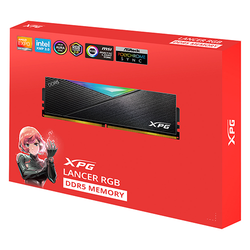 ADATA DDR5-6000 CL30 LANCER RGB 블랙 패키지 서린 (64GB(32Gx2))_이미지