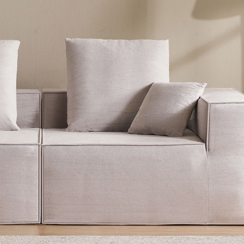 잉글랜더 스틸라 네모 패브릭 소파 4인용 (스툴포함)_이미지